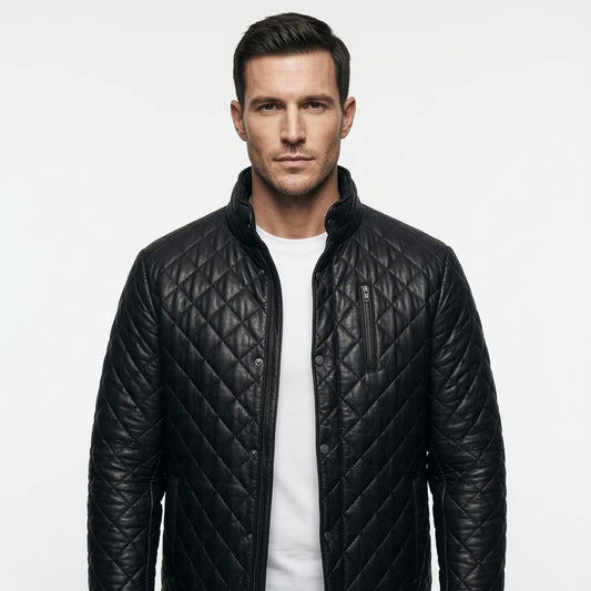 Blackstone Quilted Leather Jacket – Midnight Heritage Edition