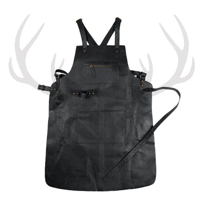 chef leather apron, handcrafted leather apron, leather apron for woodworking, Staghide leather apron, customizable leather apron

