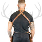 premium leather apron for chefs, tool storage leather apron, heavy-duty leather work apron, leather apron with towel loop, customizable leather apron

